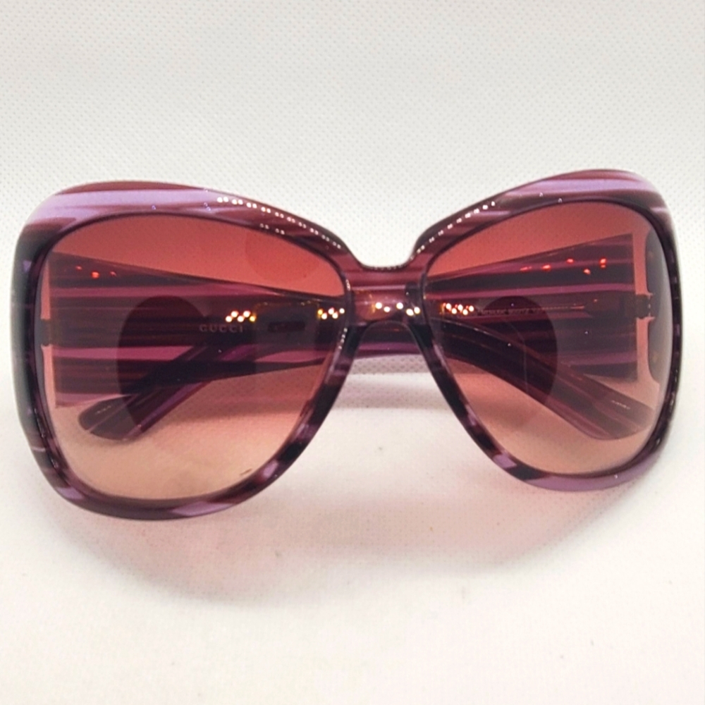 GUCCI -women sunglasses- Y2K vintage purple glitter